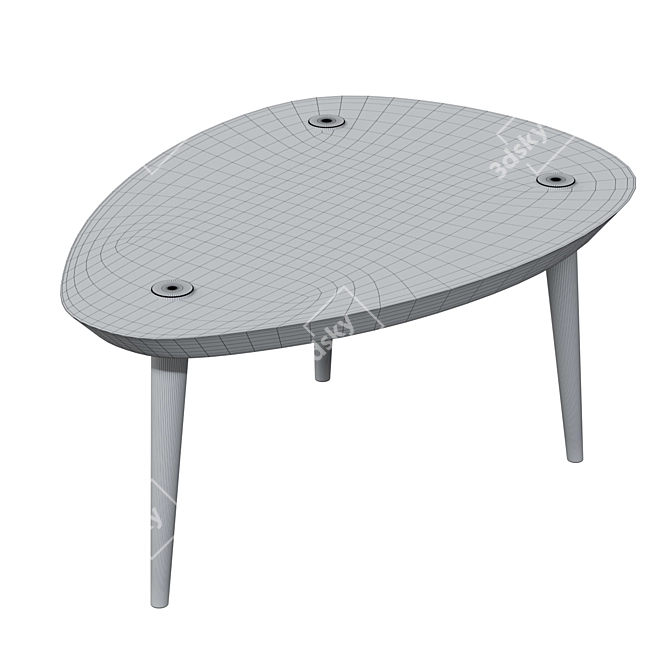 Minimalist Chic Coffee Table 3D model image 2