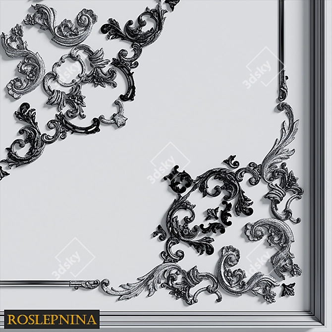 Elegant Ceiling Composition GR-6008R 3D model image 6