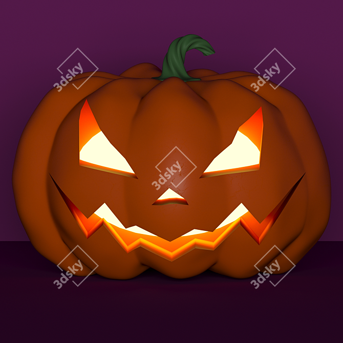  Spooky Pumpkin Decor for Halloween 3D model image 3