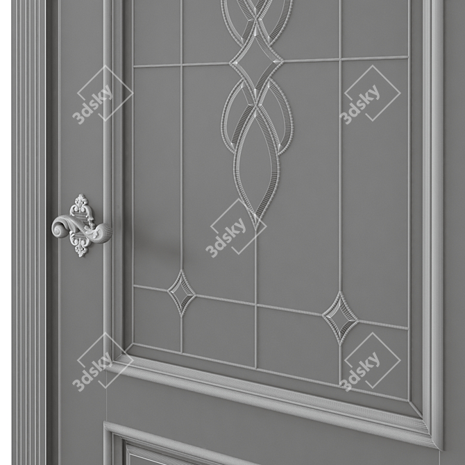 Modern Interior Door Design 3D model image 6