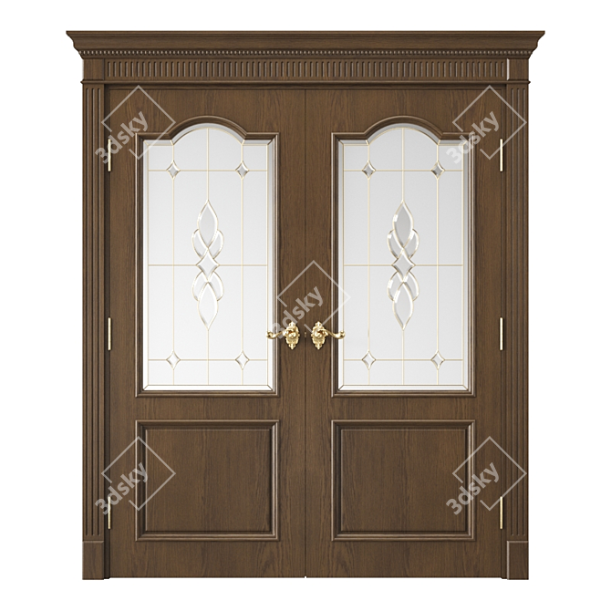 Modern Interior Door - UV Mapped 3D model image 1