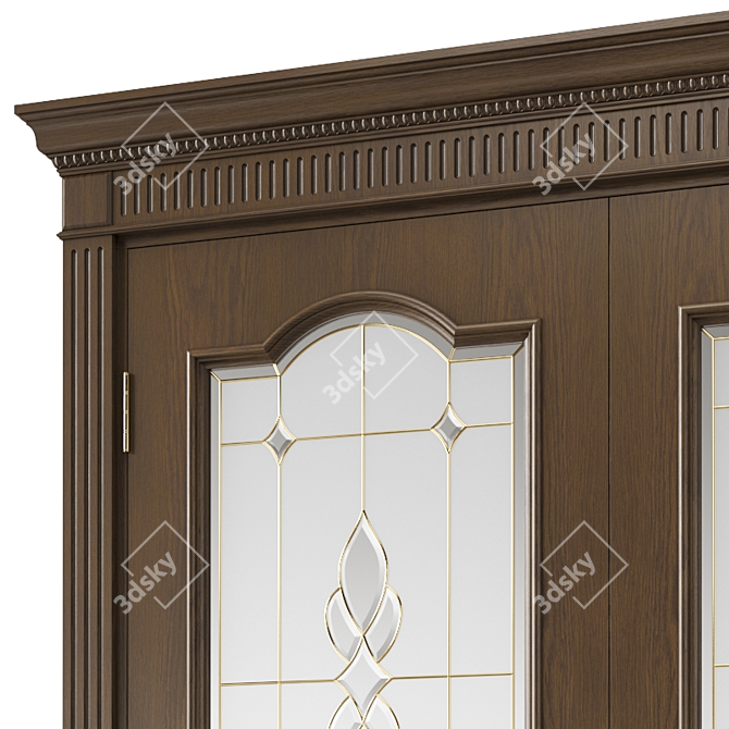 Modern Interior Door - UV Mapped 3D model image 2