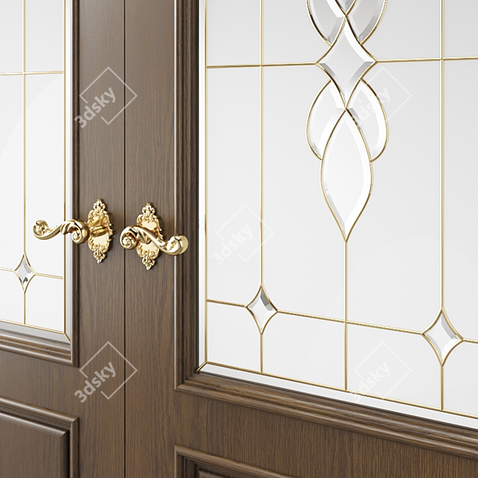 Modern Interior Door - UV Mapped 3D model image 3