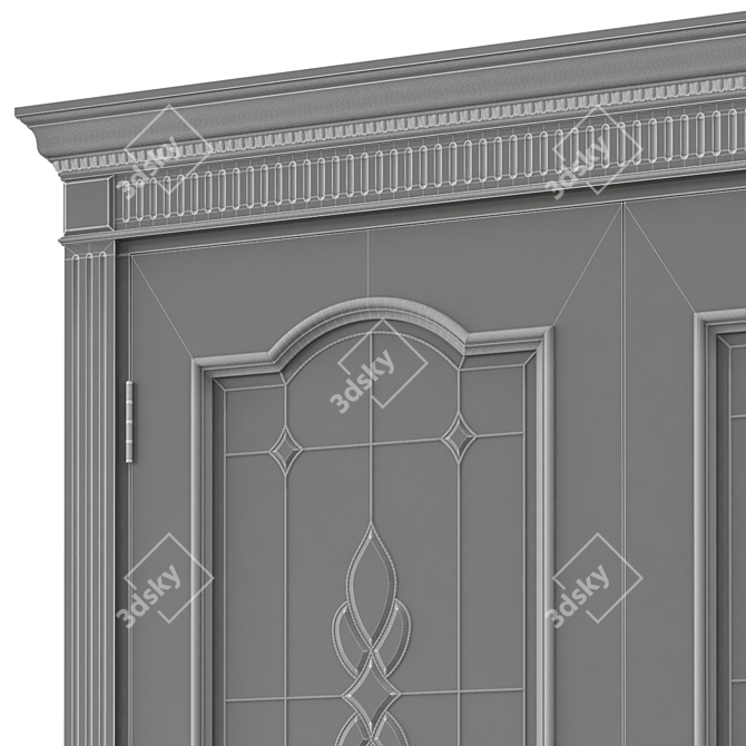 Modern Interior Door - UV Mapped 3D model image 5