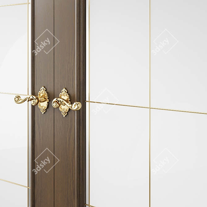 Modern Interior Door 471 3D model image 3