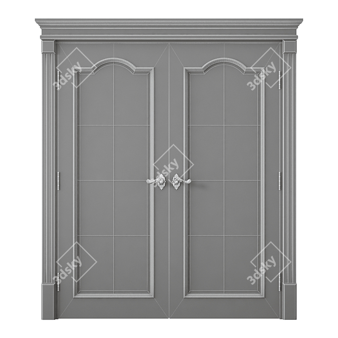 Modern Interior Door 471 3D model image 4