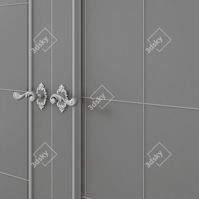 Modern Interior Door 471 3D model image 6