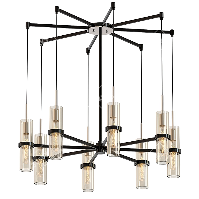 Elegant Xavier Pendant Light 3D model image 1