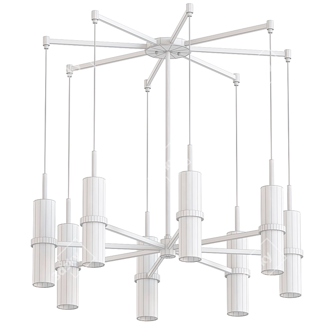 Elegant Xavier Pendant Light 3D model image 2