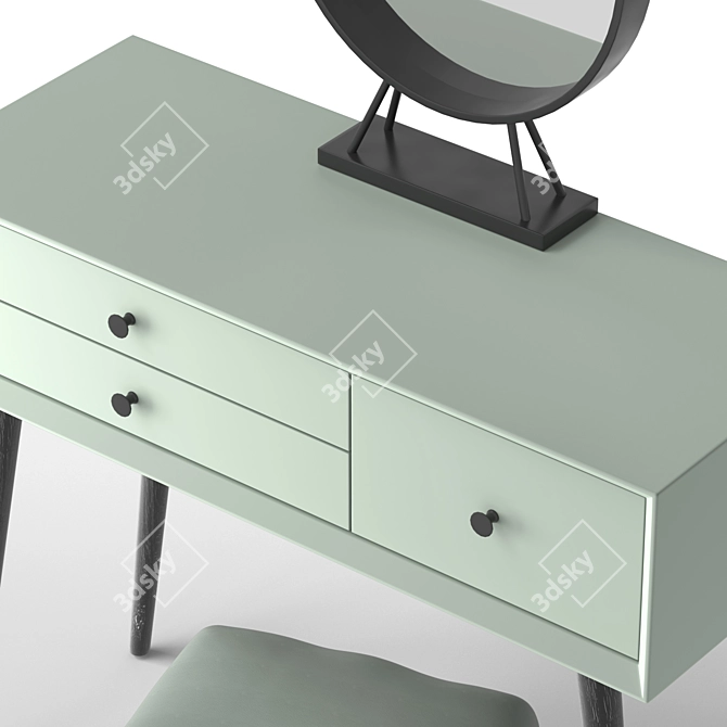 Modern Vanity Table 3D model image 3