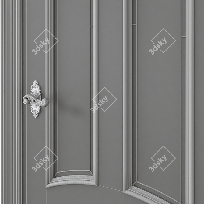 Modern Interior Door: 3dsMax + FBX 3D model image 6