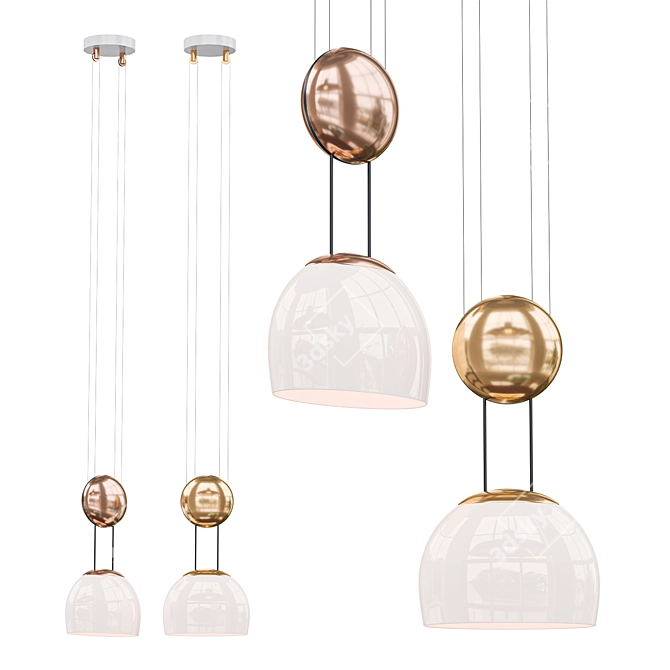 Anzazo Yo-Yo Pendant Light 3D model image 1