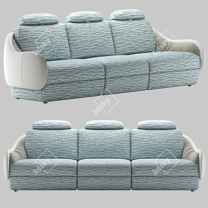 Calilla Sofa: Innovative Design by Natuzzi Italia 3D model image 1