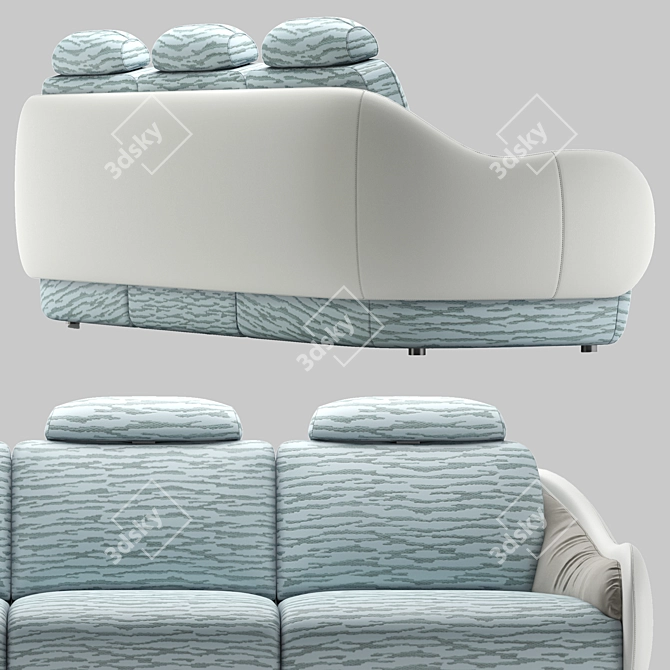 Calilla Sofa: Innovative Design by Natuzzi Italia 3D model image 3