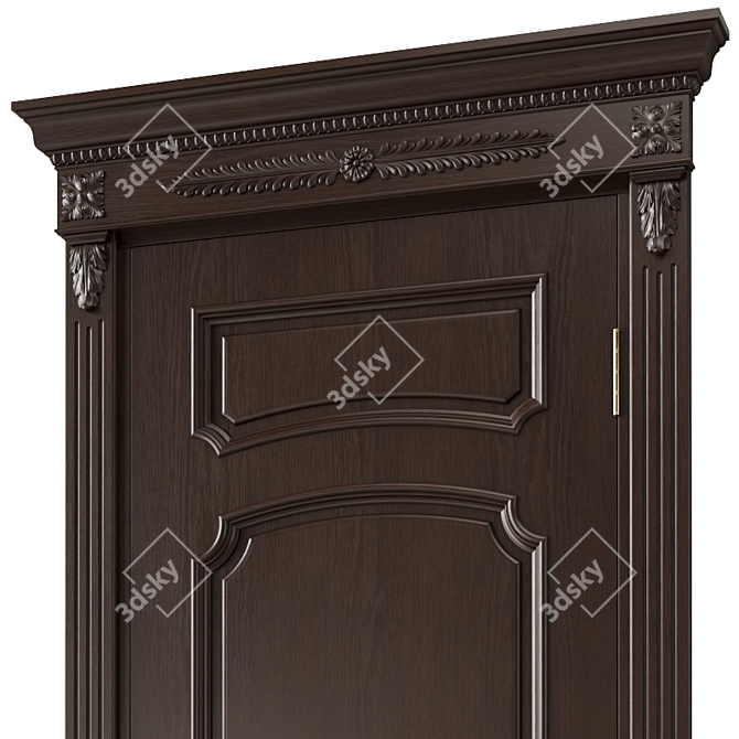 Modern Interior Door: 3D Model 3D model image 2