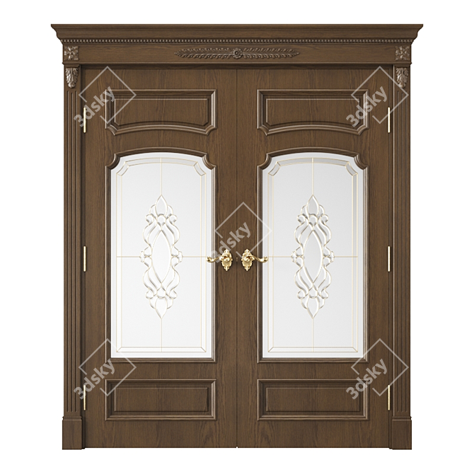 Modern 3D Interior Door 3D model image 1