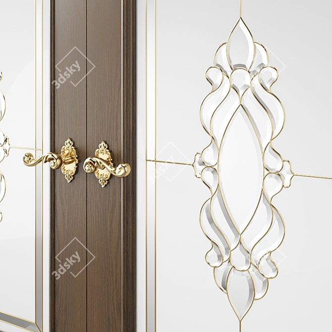 Modern 3D Interior Door 3D model image 3