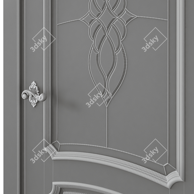 Modern Interior Door 506 3D model image 6