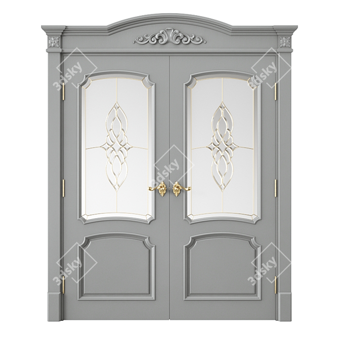 Contemporary Interior Door 3D model image 1