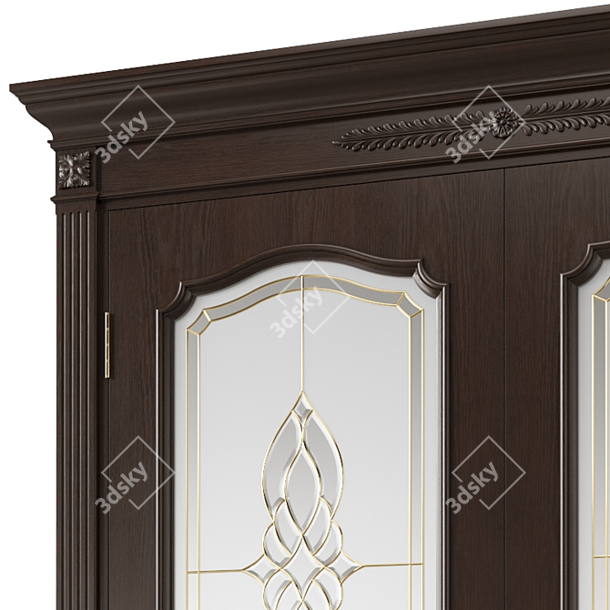 Elegant Interior Door 3D model image 2