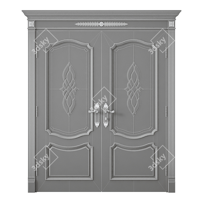 Elegant Interior Door 3D model image 4