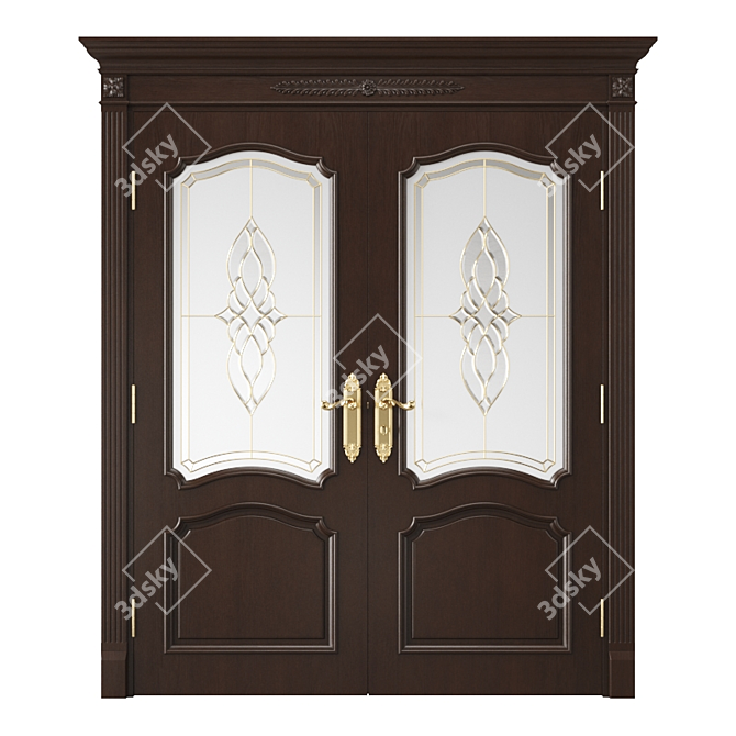 Sleek Urban Door 3D model image 1