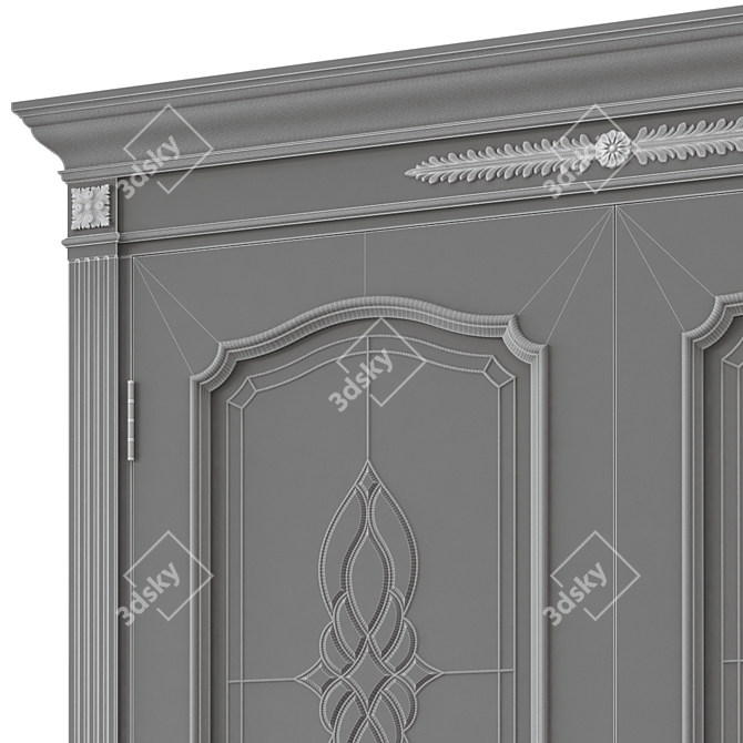 Sleek Urban Door 3D model image 5