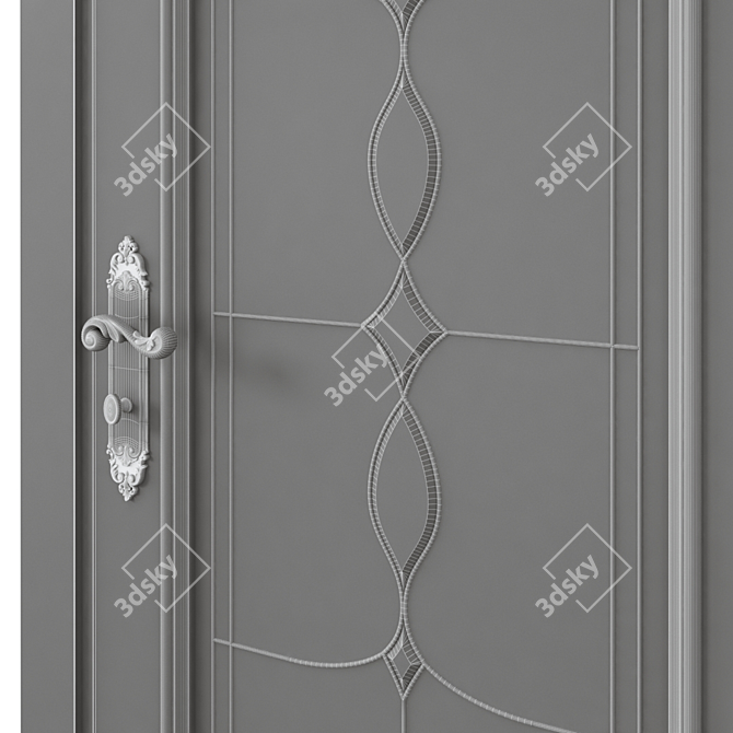 Sleek Indoor Door - 3DSMax & FBX 3D model image 6