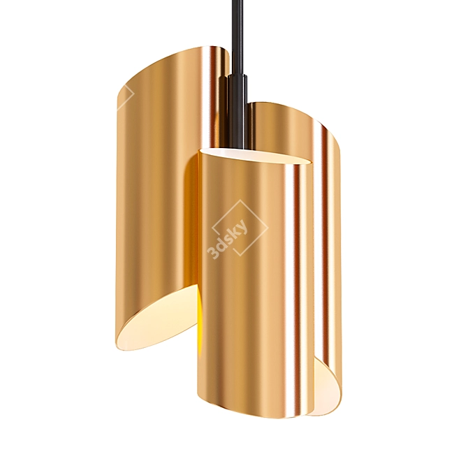 Hargraves Pendant: Modern Millimeter-Sized Light 3D model image 1