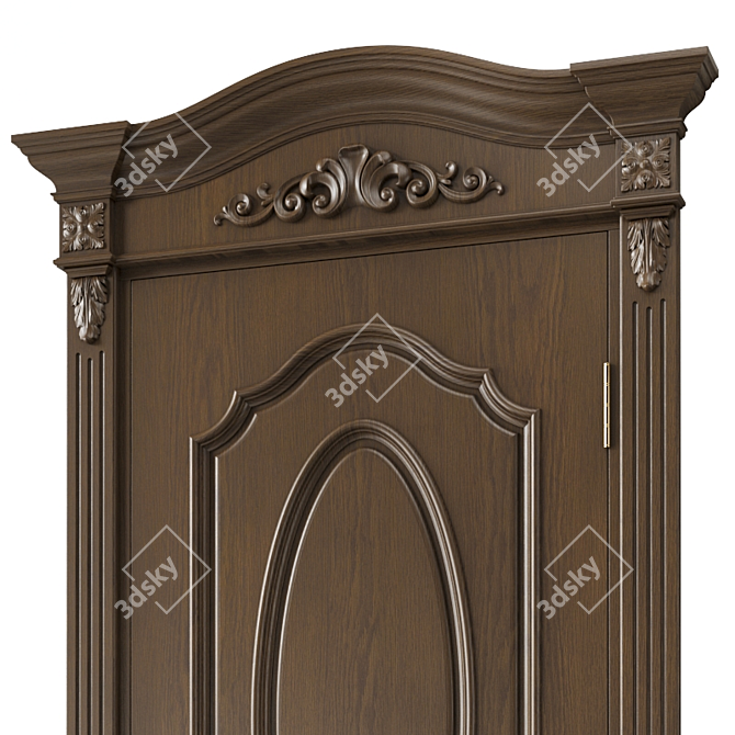 Stylish Interior Door 3D model image 2