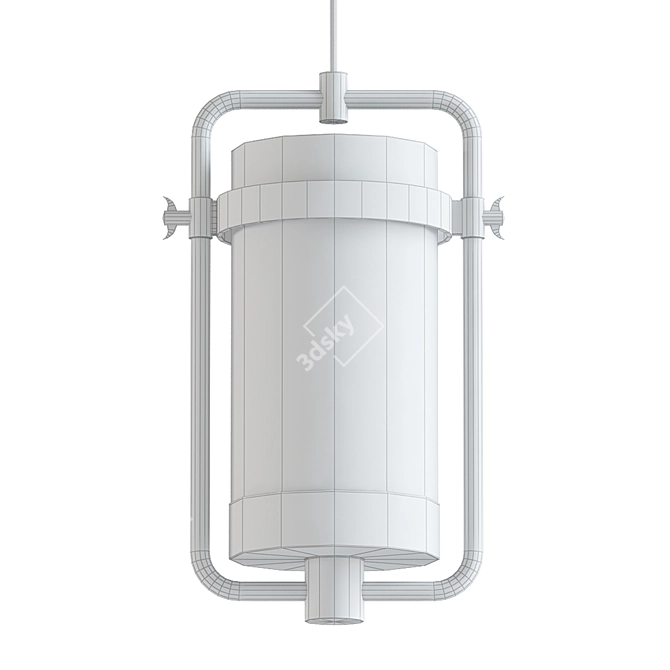 Orion Brass Pendant Light 3D model image 2