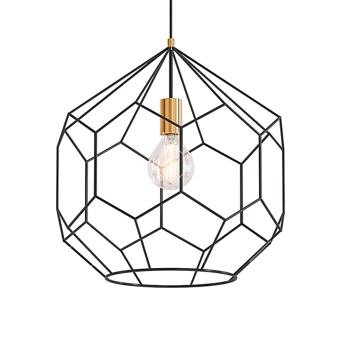 Modern Geometric Pendant Light 3D model image 1