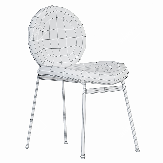 Modern Minimalist Jane Dining Chair 3D model image 3