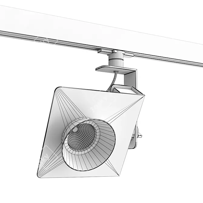 Martinelli R14: Polished and Luxurious Track Lighting 3D model image 3