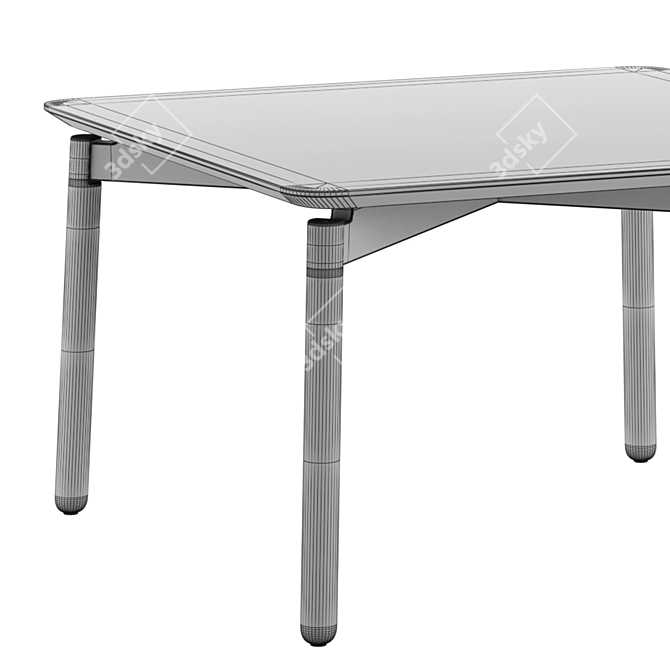 Scandinavian Design Coffee Table 3D model image 4