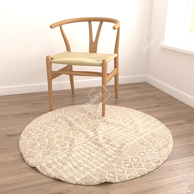 Versatile Set of 8 Rugs 3D model image 3