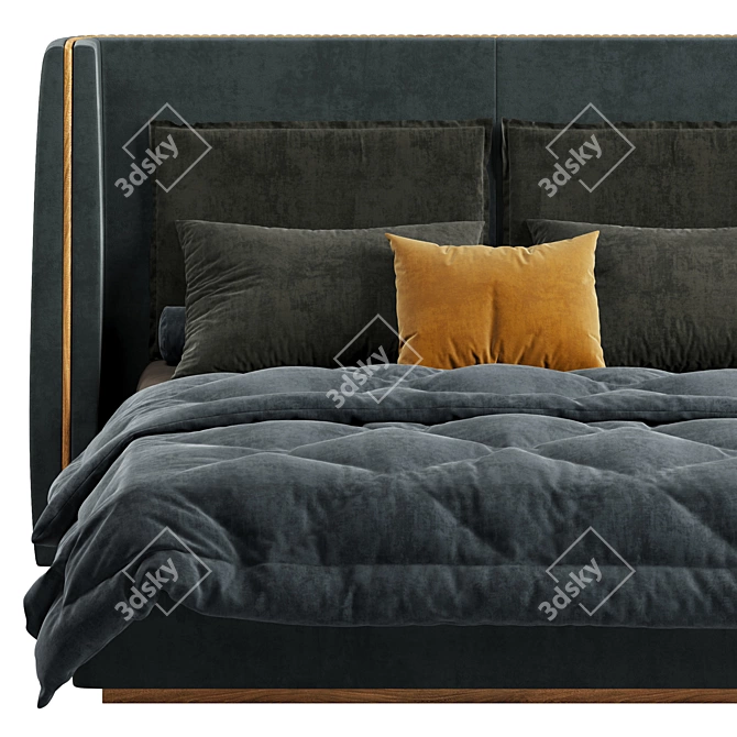 Modern Mezzo Barlow Bed 3D model image 2