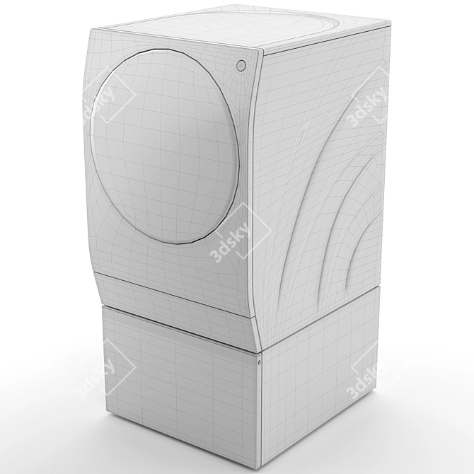 LG SIGNATURE Double Drum Washing Machine 3D model image 6