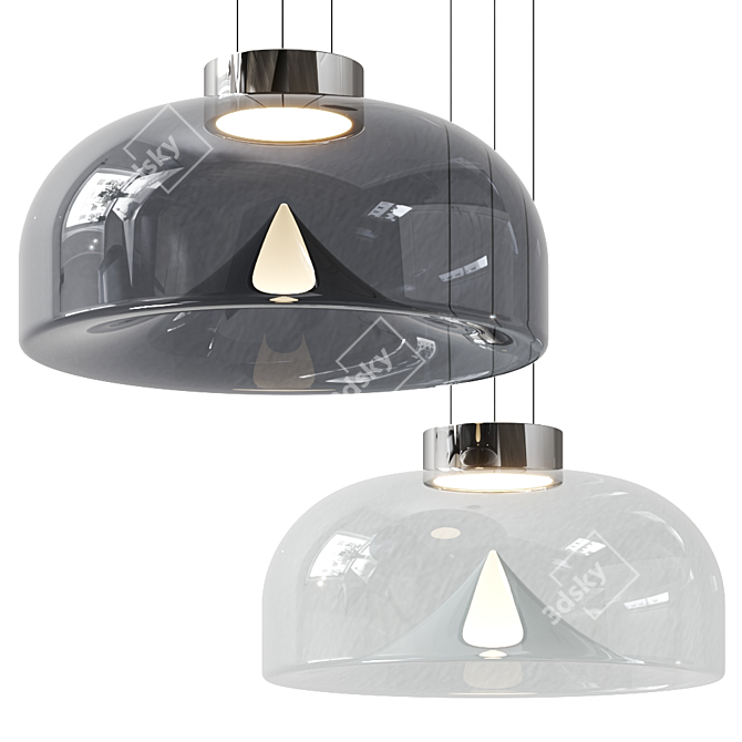 Aella S Pendant Lamp by Leucos - Sleek and Stylish Lighting 3D model image 1