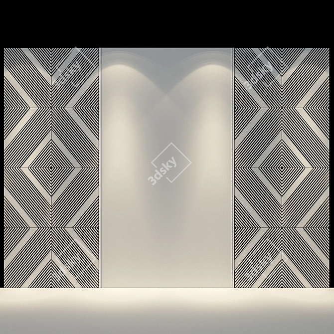 Luxury Wall Panel 79 3D model image 2