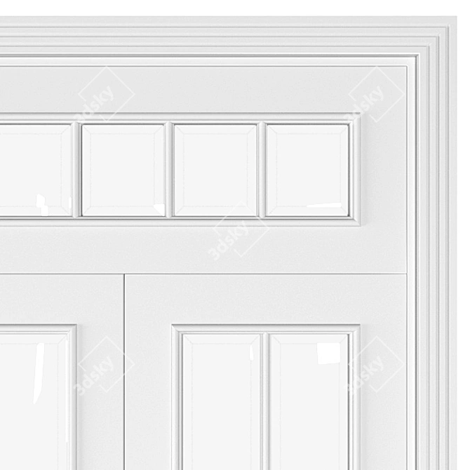 Elegant Sliding Door Partition 3D model image 4