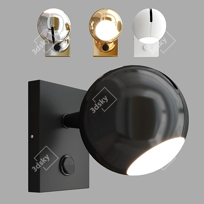 BO-LA 6536 LED Wall Spotlight: Sleek Design, Illuminating Brilliance 3D model image 3