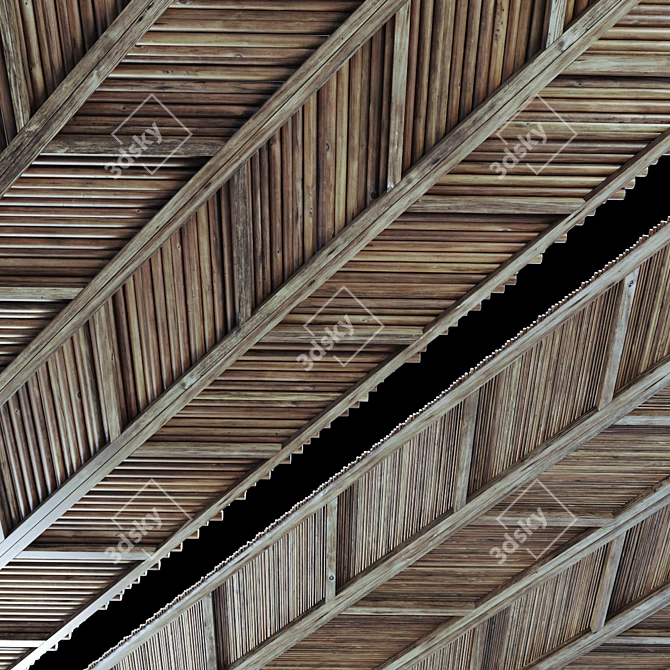 Smoothed Diagonal Branch Ceiling N2 3D model image 3