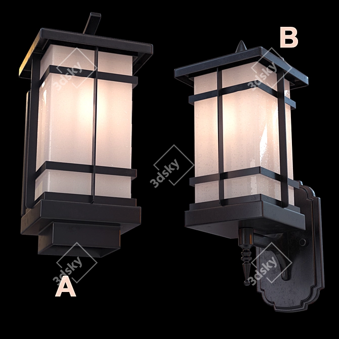 Chinese-Made Street Lamp 3D model image 2