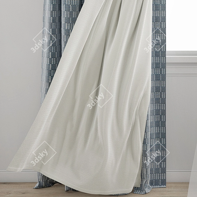 Polygonal Curtain Model Bundle 3D model image 2