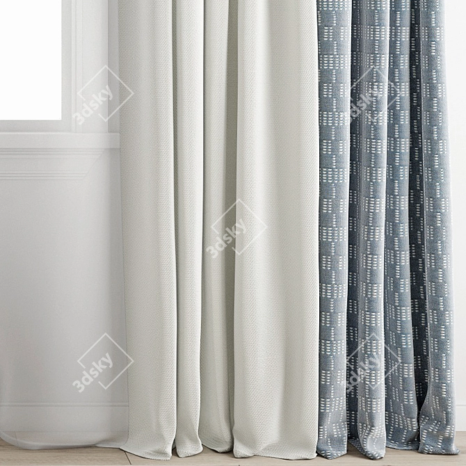 Polygonal Curtain Model Bundle 3D model image 3