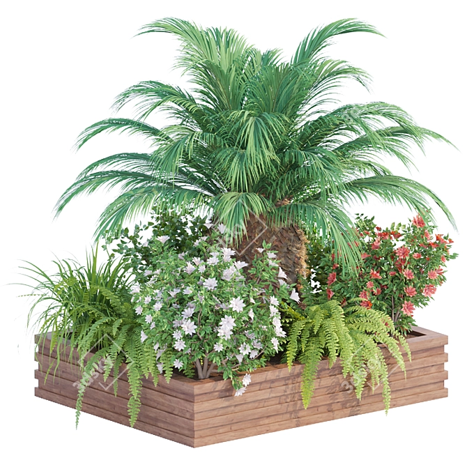 Premium Outdoor Plant Collection 3D model image 1