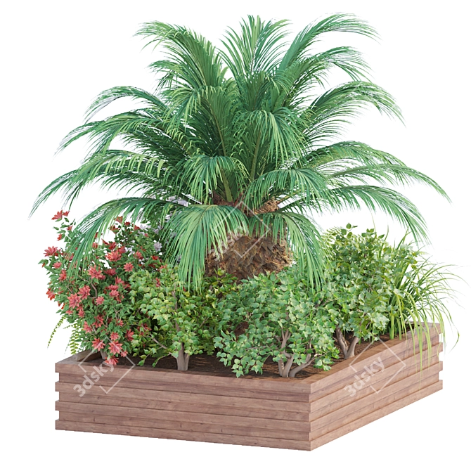 Premium Outdoor Plant Collection 3D model image 2