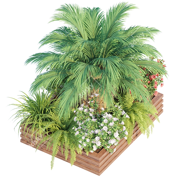 Premium Outdoor Plant Collection 3D model image 6