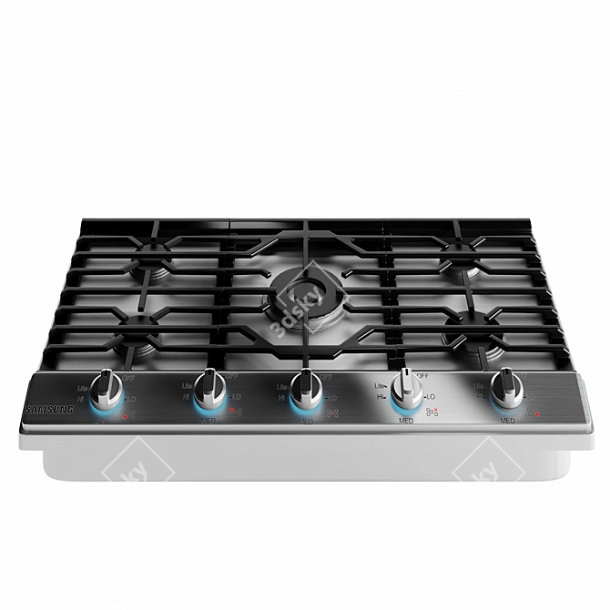 Samsung Stainless Steel Gas Hob - 90*50 cm 3D model image 4